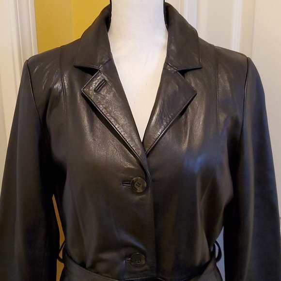BLACK WILSON LEATHER JACKET, SIZE M, NEW - Picture 2 of 16
